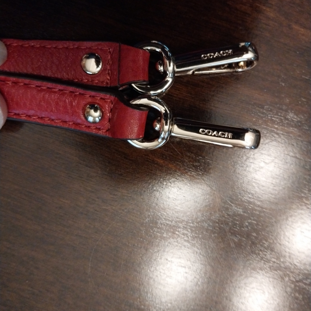 Coach Red Leather Replacement Strap - image 7